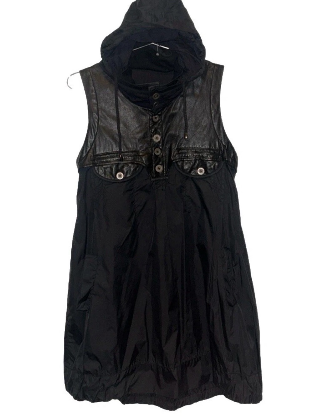 REAL Lambs Leather Babydoll Utility Dress